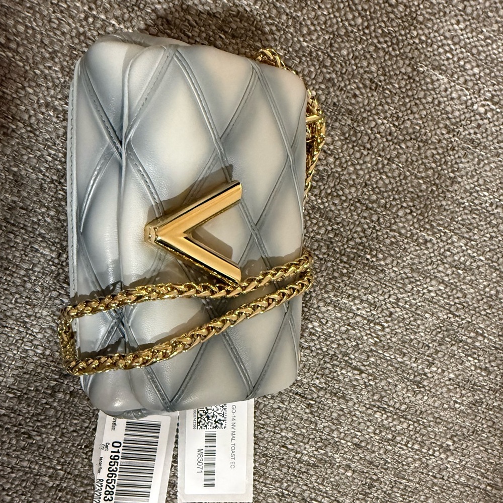 Louis Vuitton Gray and Gold Mini Bag